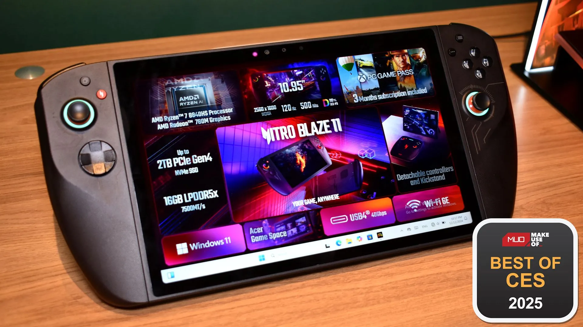 acer nitro blaze 11 handheld with award