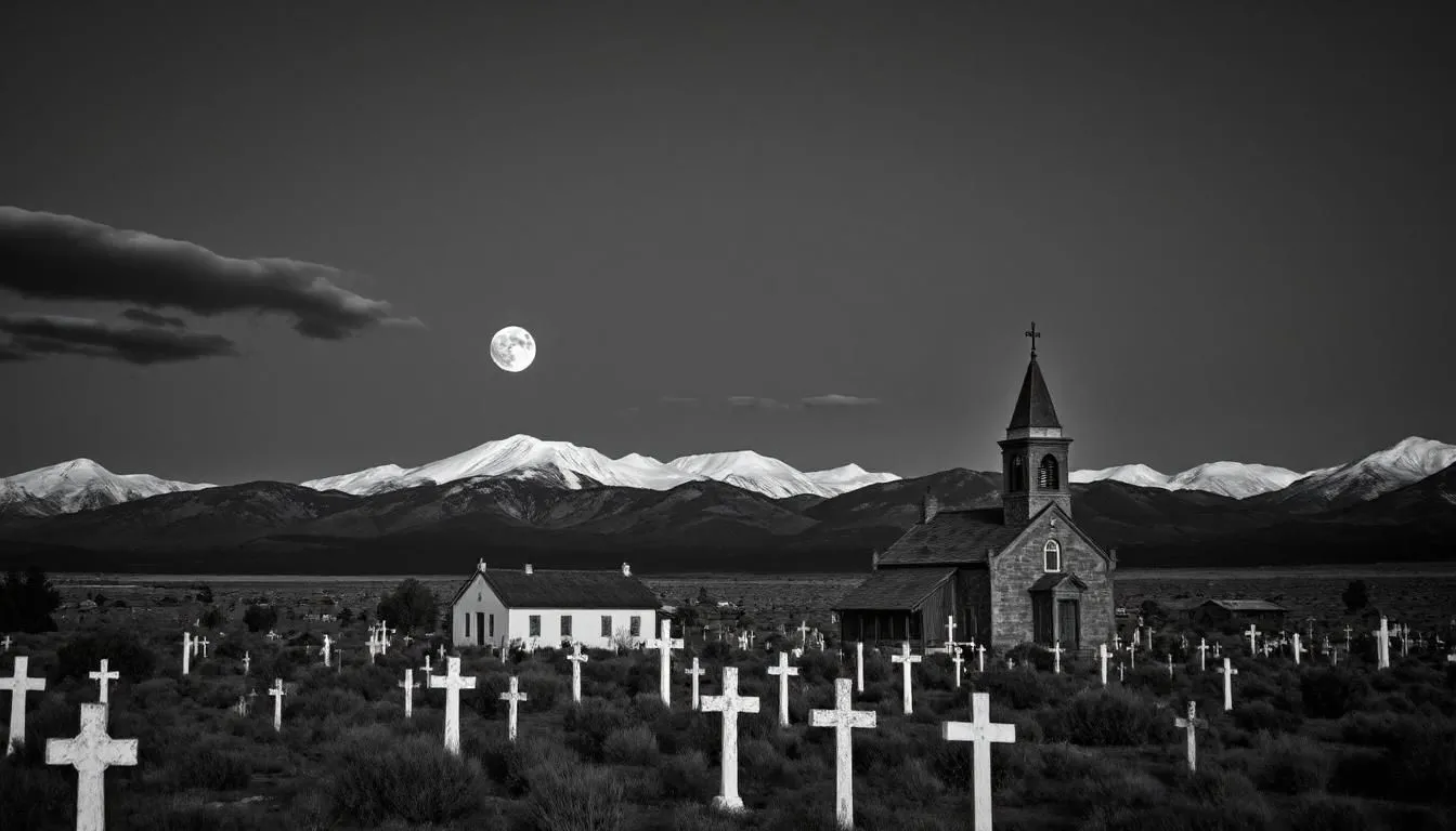 Ảnh AI của Fotor AI mô phỏng phong cách Ansel Adams, với độ tương phản cao nhưng không thể tái tạo được cảnh quan gốc.