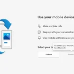 Ảnh chụp màn hình thiết lập ứng dụng Microsoft Phone Link