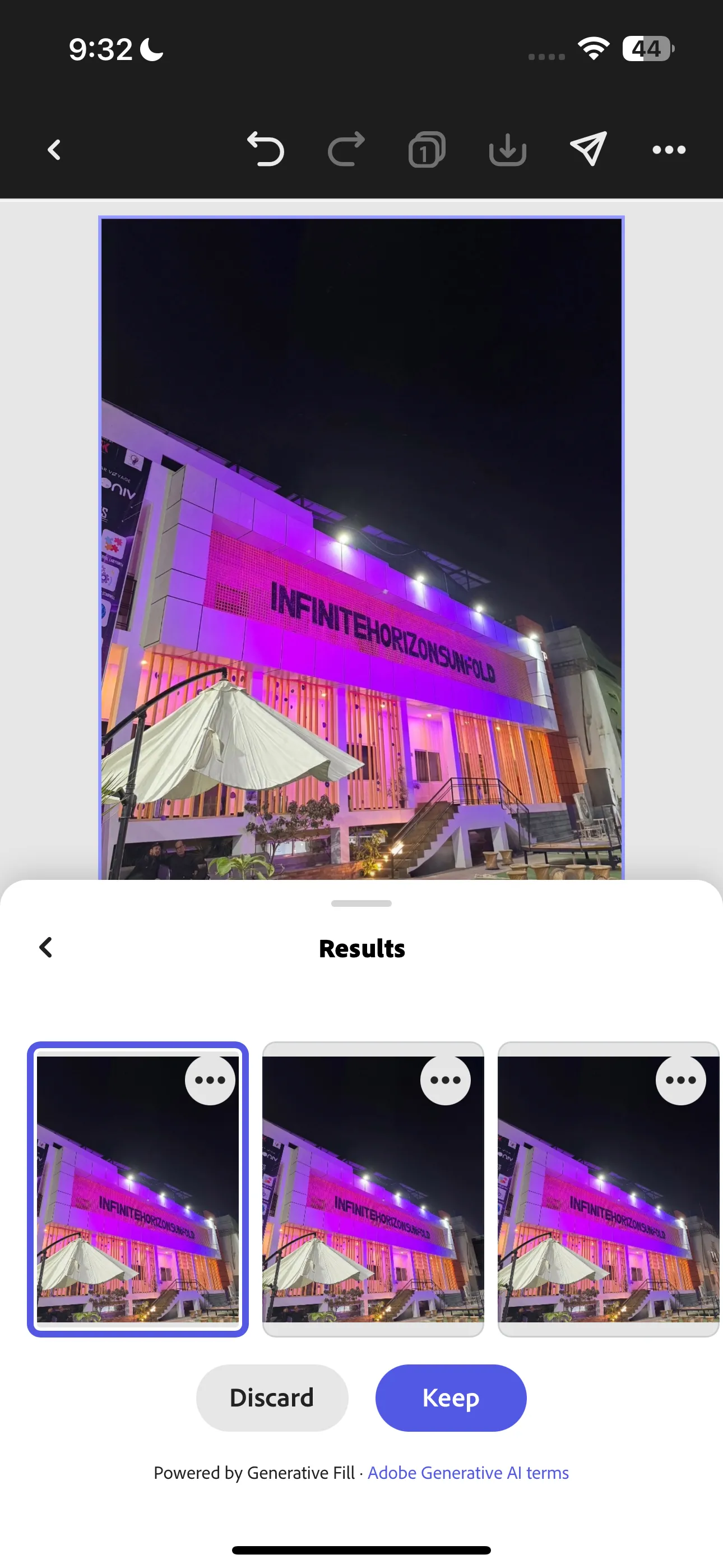 Ảnh sau khi xóa vật thể thừa với công cụ Adobe Express