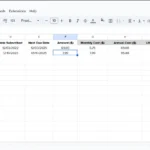 Bảng theo dõi đăng ký nâng cao trong Google Sheets với định dạng có điều kiện hiển thị ngày đến hạn