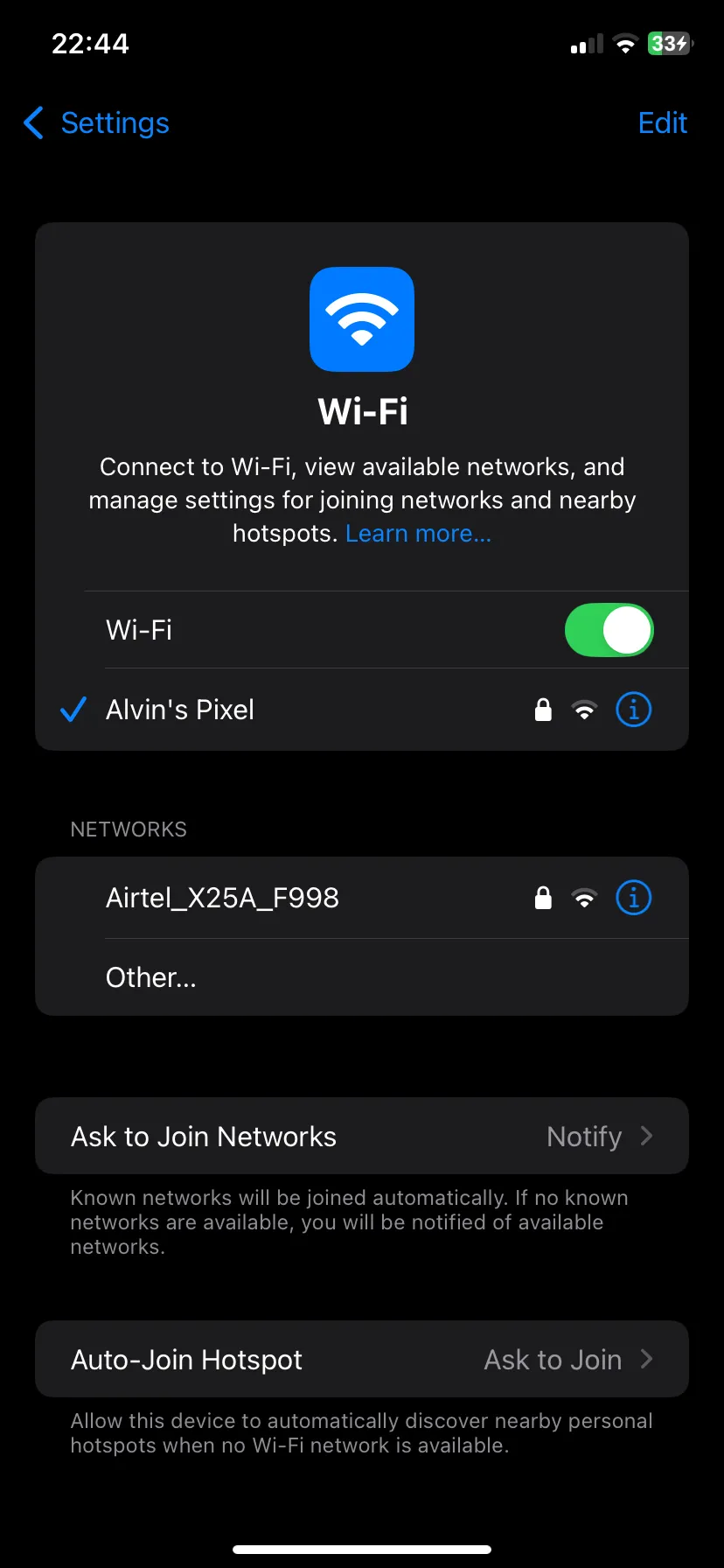 Bật chế độ dữ liệu thấp Low Data Mode cho Wi-Fi trên iOS