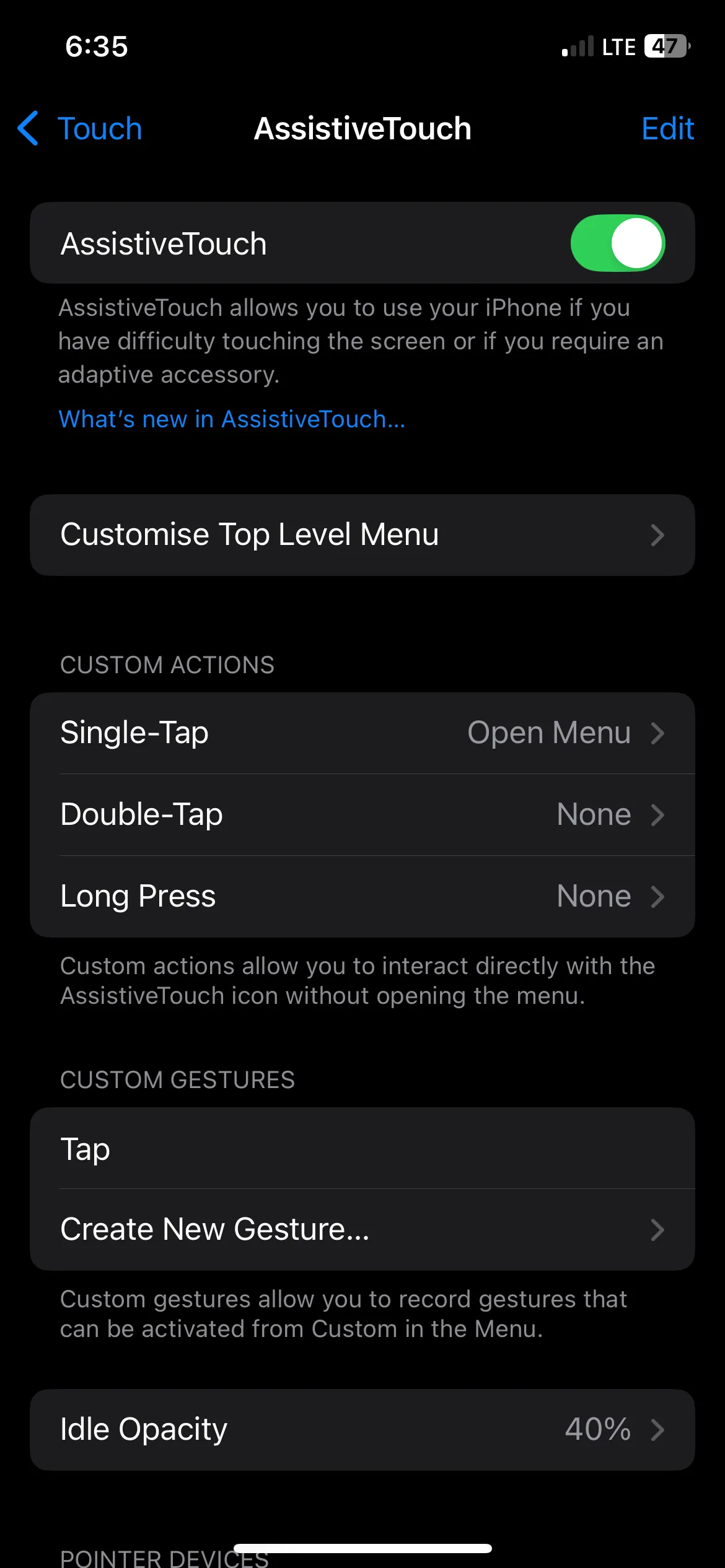 Bật tính năng AssistiveTouch (nút Home ảo) trên điện thoại iPhone