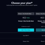 Biểu đồ so sánh các gói đăng ký Disney+ và Hulu Bundle