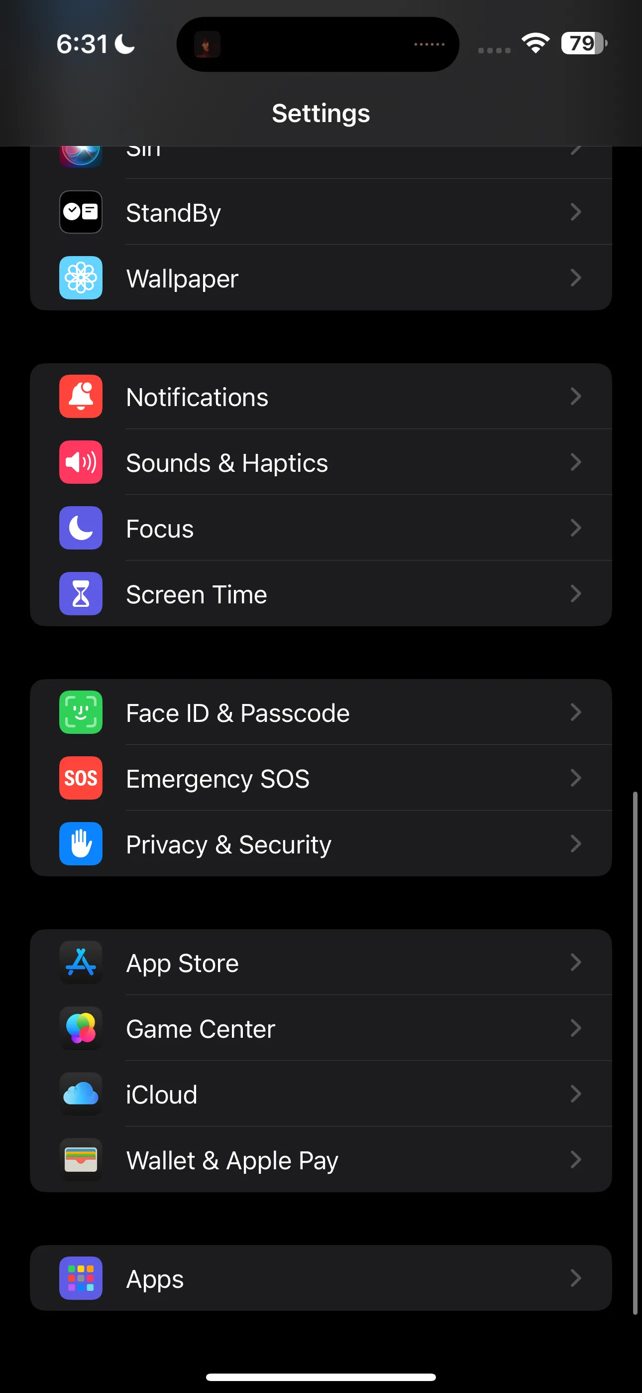 Biểu tượng ứng dụng Cài đặt (Settings) trên màn hình chính iPhone