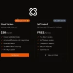 Browser Use: Giao diện website hiển thị các gói dịch vụ và mức giá