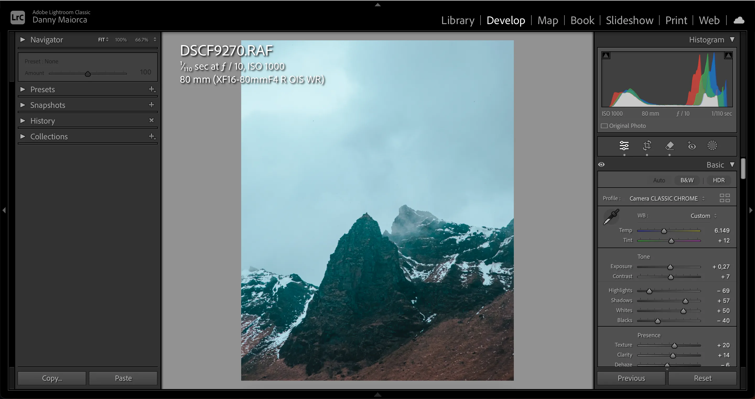 Bức ảnh được AI chỉnh sửa trong Lightroom trông quá bóng bẩy, thiếu đi nét độc đáo tự nhiên