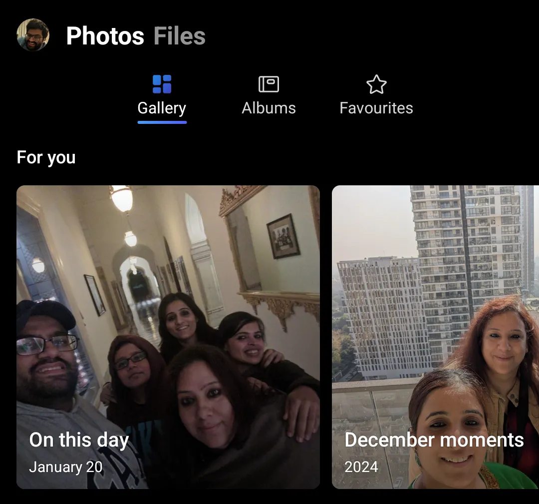 Các Album được quản lý trên Microsoft OneDrive