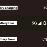Các biểu tượng pin và trạng thái sạc trên thanh trạng thái Android