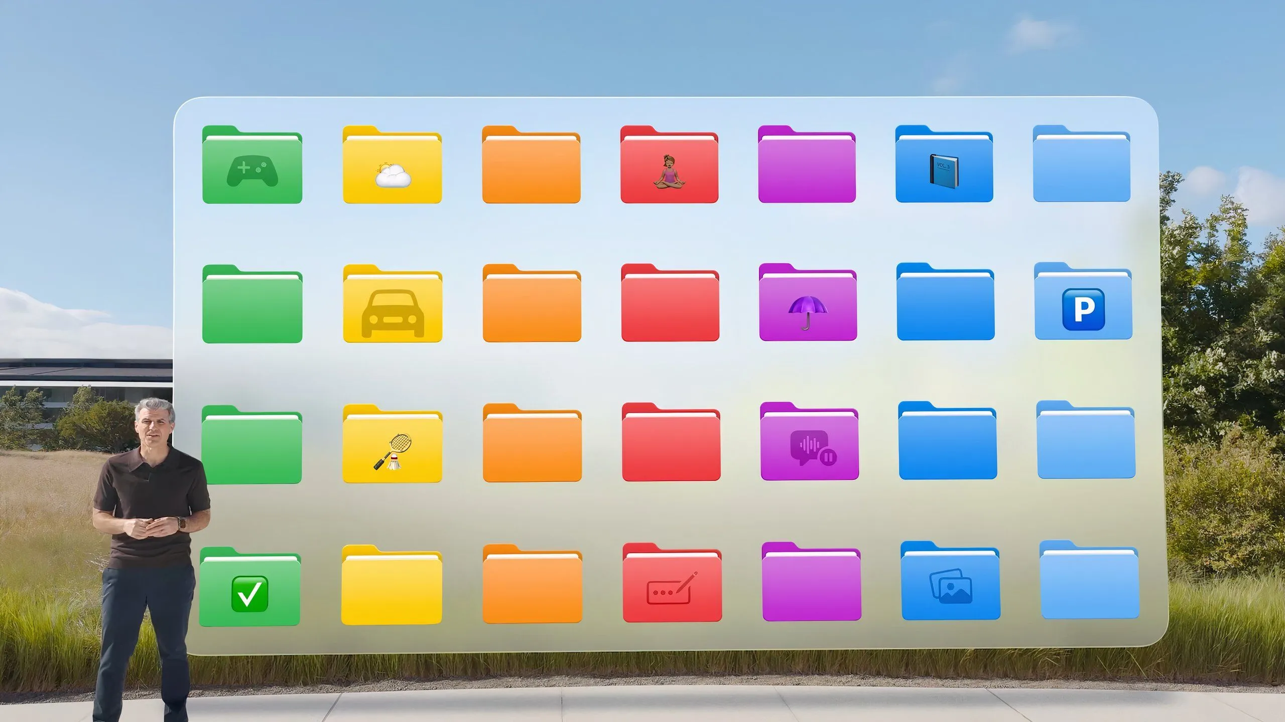 Các thư mục được tùy chỉnh màu sắc trong Dock của iPadOS 26, tăng khả năng nhận diện và năng suất
