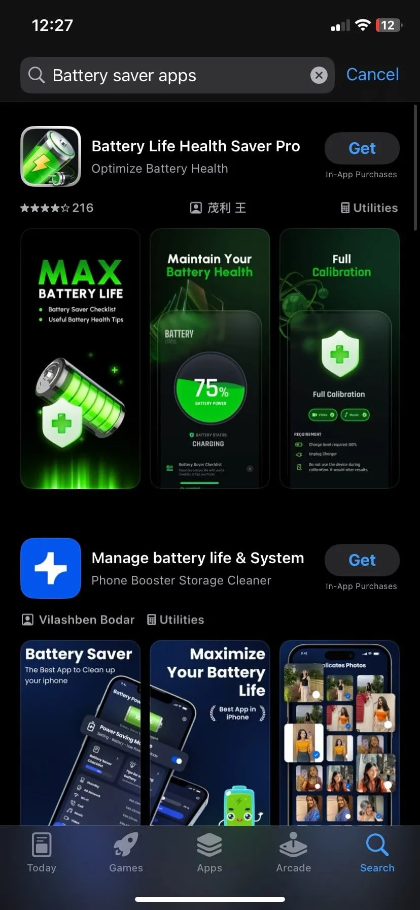 Các ứng dụng tiết kiệm pin phổ biến trên App Store của iPhone