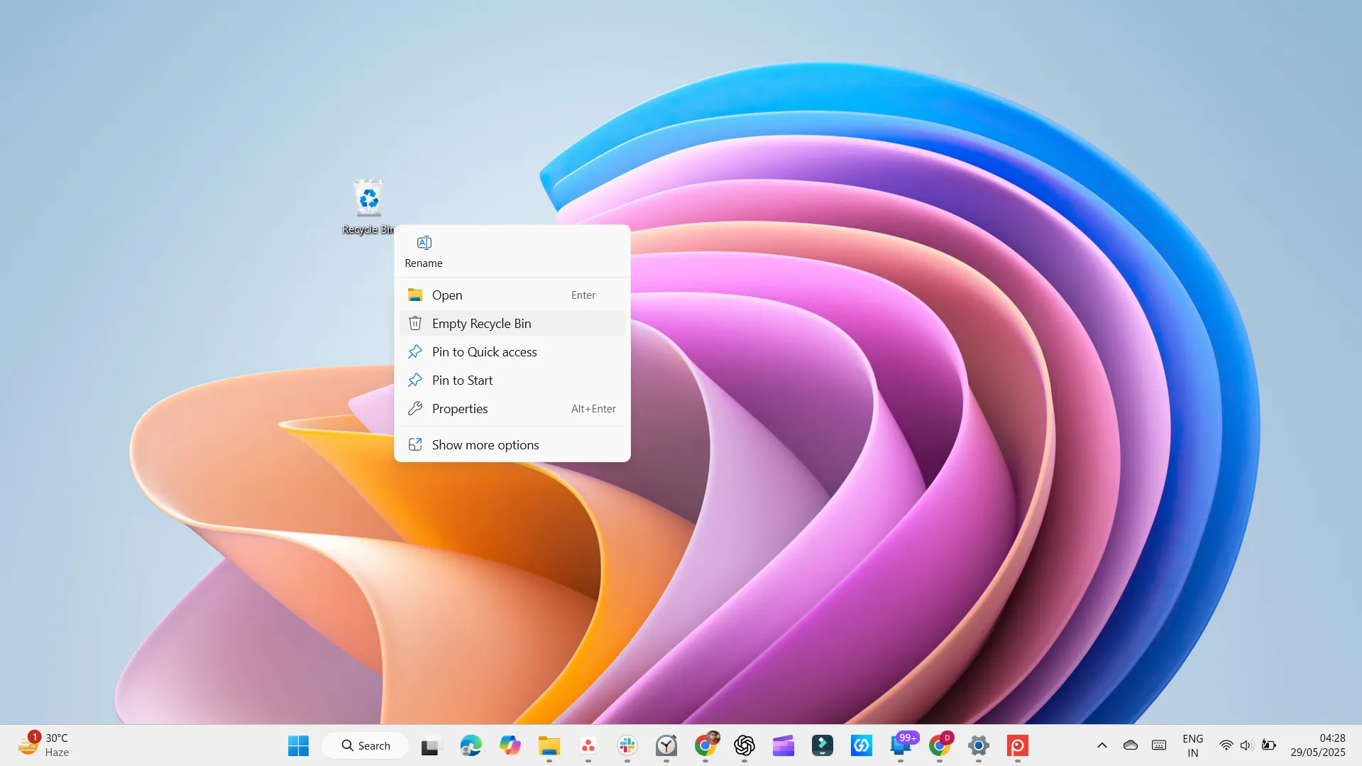 Cách làm trống Thùng rác (Recycle Bin) trên Windows