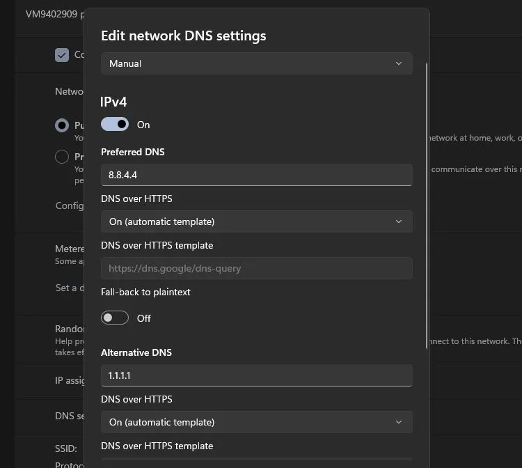 Cài đặt cấu hình DNS trên hệ điều hành Windows 11