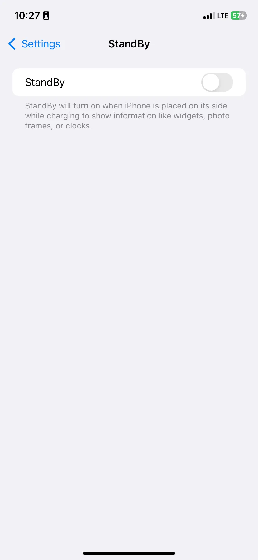 Cài đặt Chế độ StandBy trên iPhone sau khi bị tắt