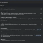 Cài đặt Google Password Manager trong Chrome: Tắt tùy chọn lưu và tự động đăng nhập