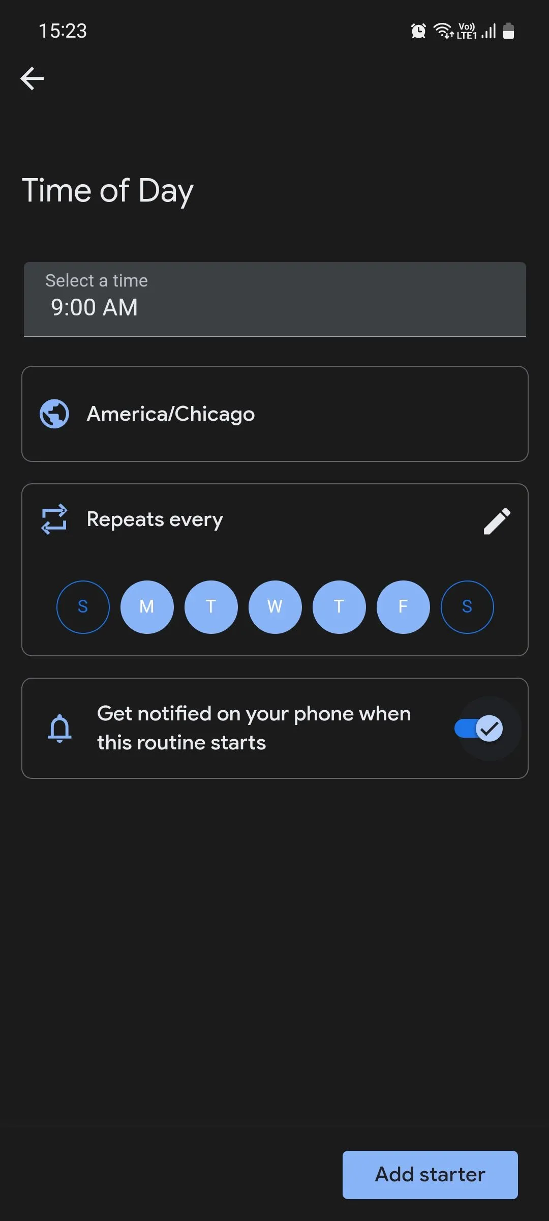 Cài đặt kích hoạt tự động theo thời gian trong Google Assistant Routines