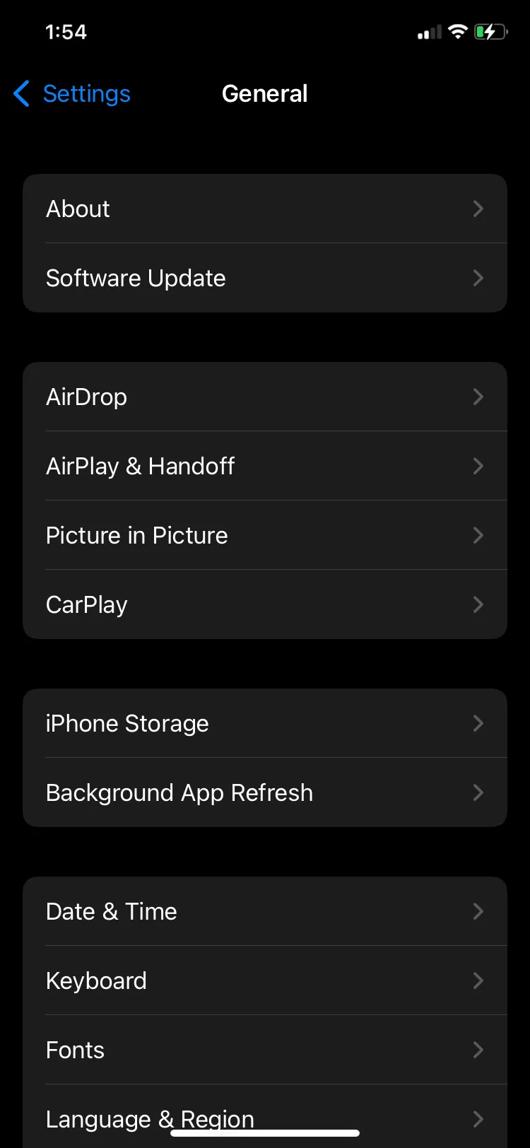 Cài đặt Làm mới ứng dụng trong nền trên iPhone