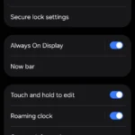 Cài đặt màn hình khóa và AOD trên điện thoại Android