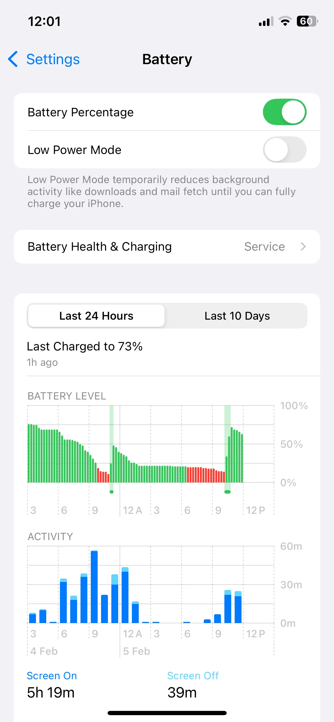 Cài đặt Pin trên iPhone