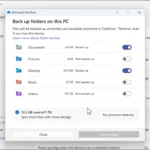 Cài đặt sao lưu thư mục Microsoft OneDrive