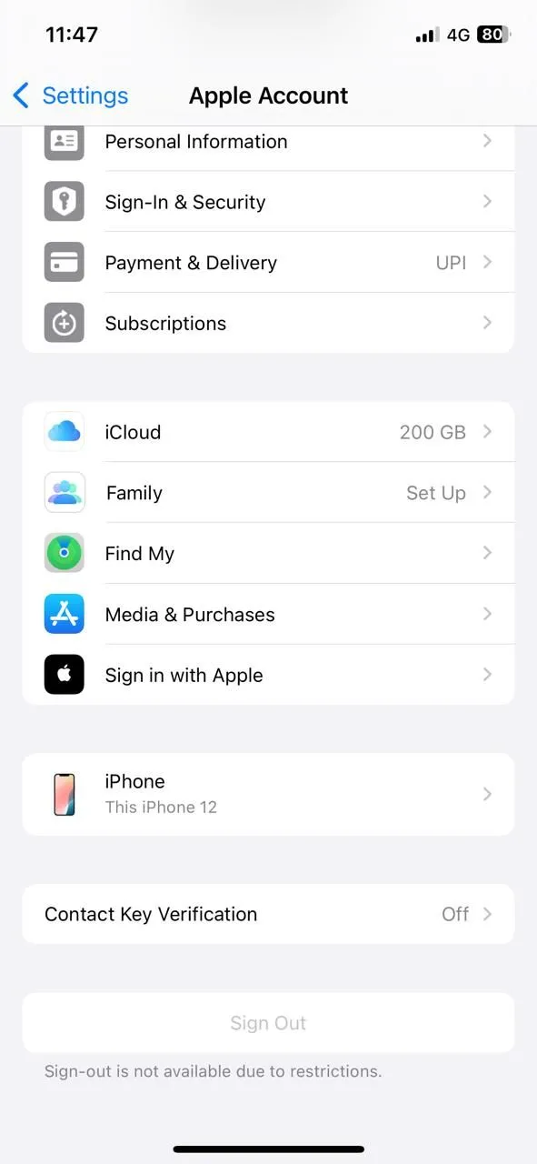 Cài đặt tài khoản Apple trên iPhone, dẫn đến iCloud và Bảo vệ dữ liệu nâng cao