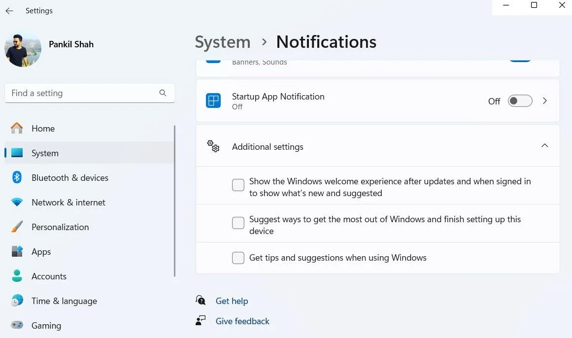 Cài đặt tắt các mẹo, gợi ý và quảng cáo từ Microsoft trên Windows 11