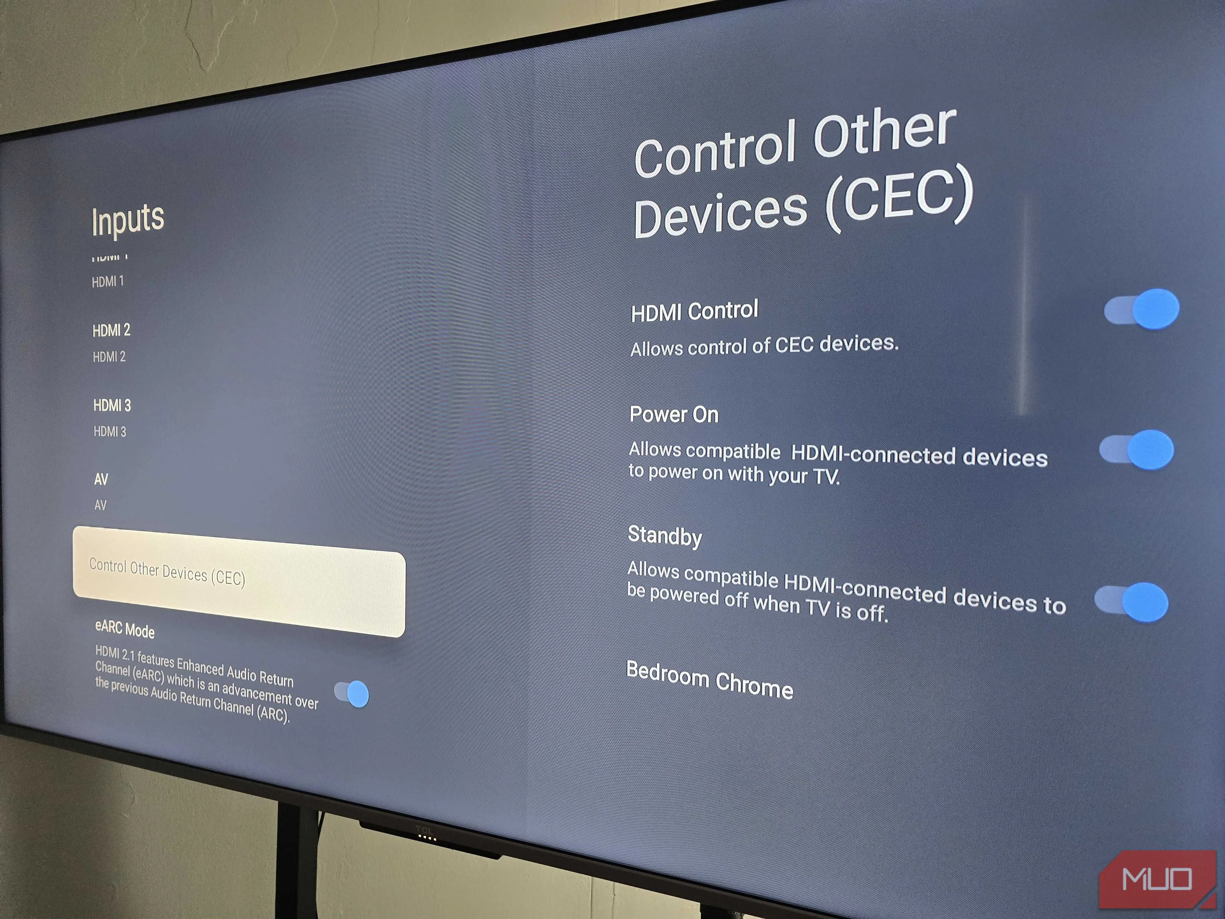 Cài đặt tính năng HDMI-CEC trên TV TCL.