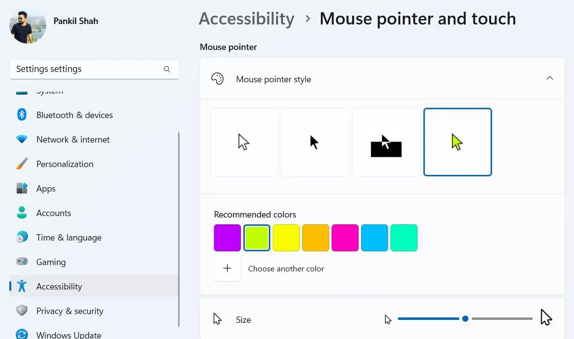 Cài đặt tùy chỉnh con trỏ chuột Windows
