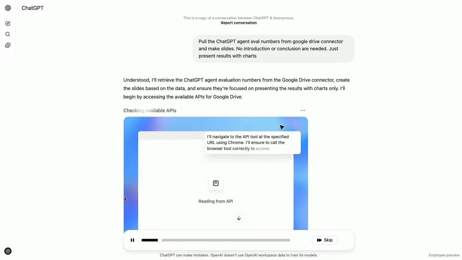 ChatGPT Agent của OpenAI sử dụng kết nối ứng dụng