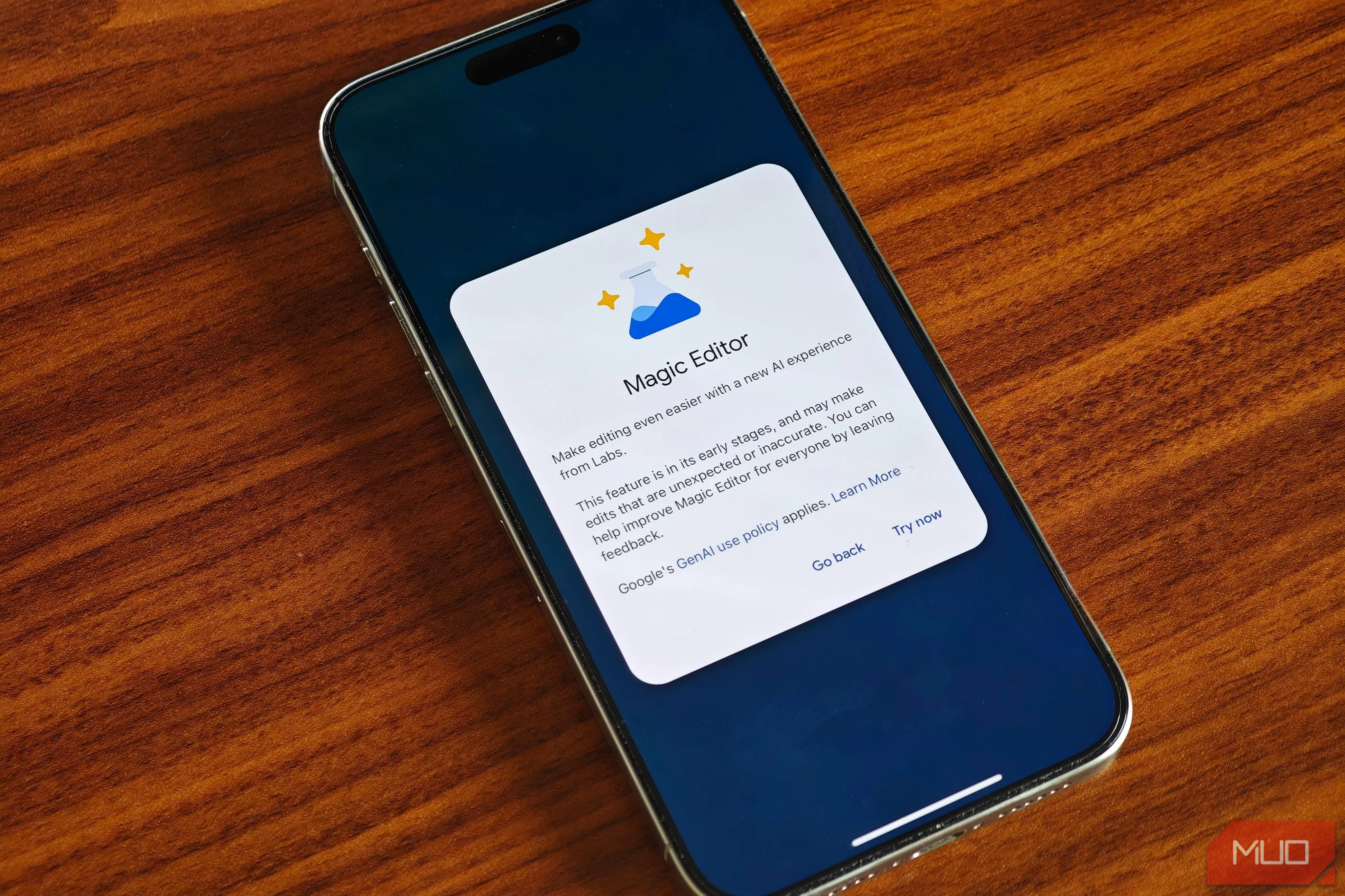 chỉnh sửa ảnh AI Magic Editor trên Google Photos, ví dụ iPhone