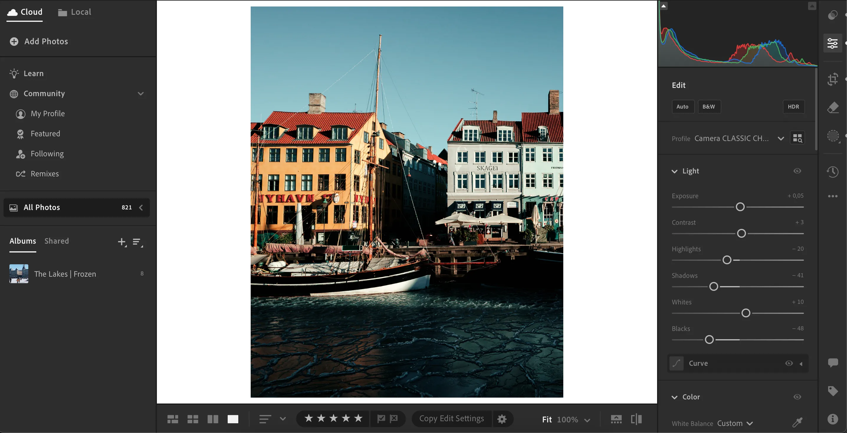 Chỉnh sửa ảnh trên ứng dụng Lightroom CC phiên bản máy tính