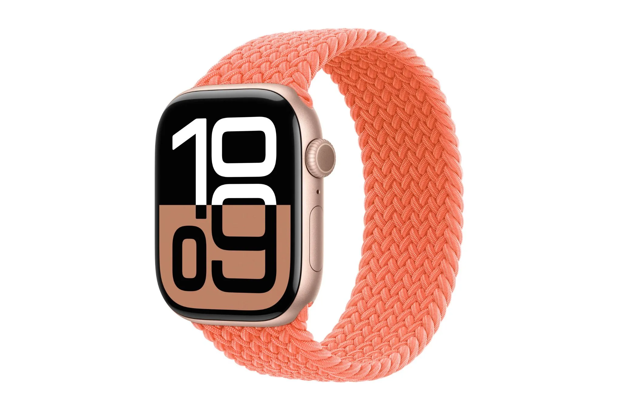 Dây đeo Braided Solo Loop cho Apple Watch màu Tangerine nổi bật