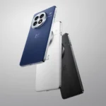 Điện thoại OnePlus 13 với ba màu sắc xanh, trắng và đen