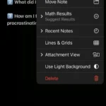 Ghim mẫu ghi chú nhật ký trì hoãn trong Apple Notes để truy cập nhanh.