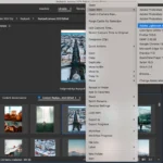 Giao diện Adobe Bridge cho phép mở ảnh trong các ứng dụng Adobe khác