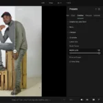Giao diện Aperty Portrait Editor trước và sau chỉnh sửa ảnh chân dung