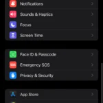 Giao diện biểu tượng ứng dụng Cài đặt trên iPhone