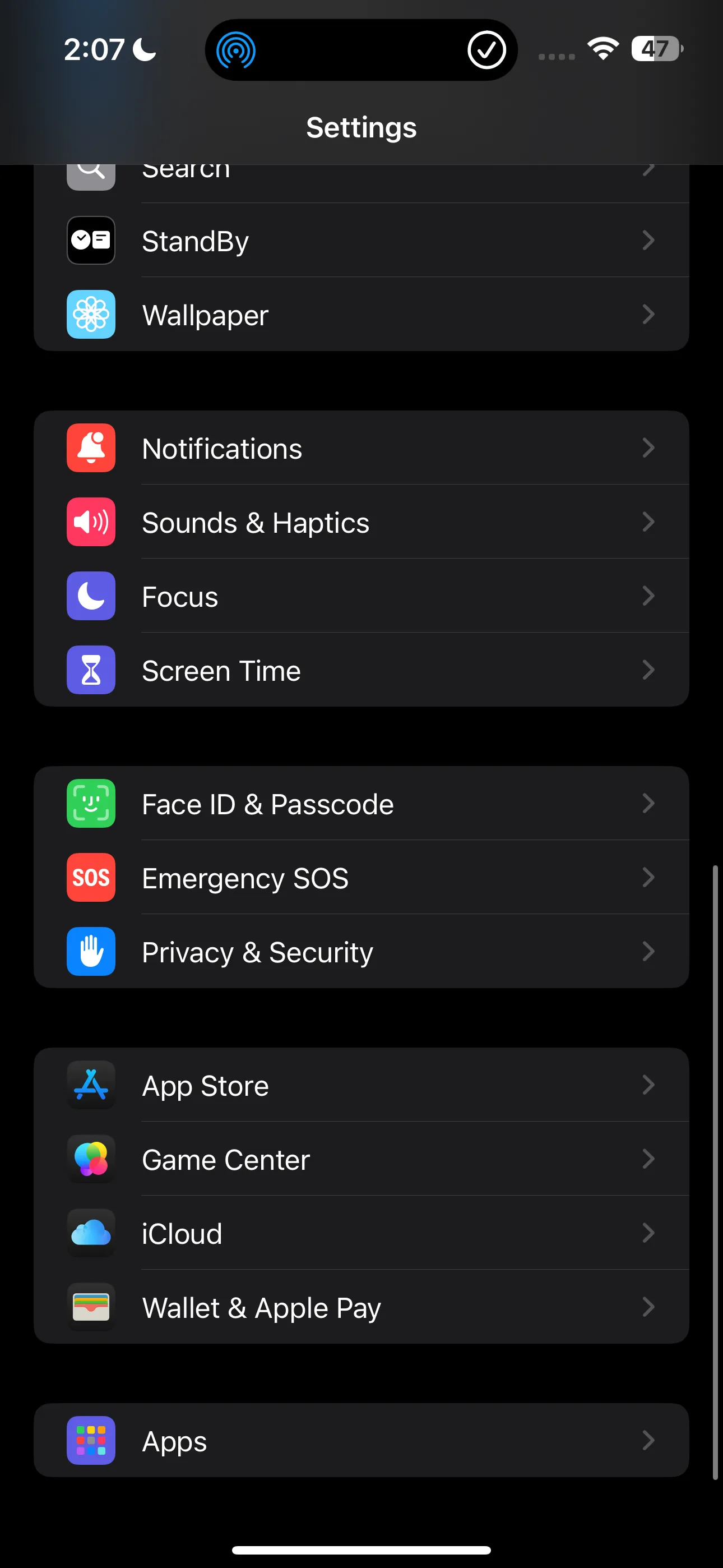 Giao diện biểu tượng ứng dụng Cài đặt trên iPhone