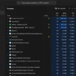 Giao diện các tiến trình trong Task Manager hiển thị cột sử dụng năng lượng