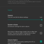 Giao diện các tùy chọn thử thách đánh thức nâng cao trong ứng dụng AMdroid