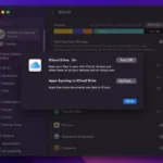 Giao diện cài đặt đồng bộ iCloud trên macOS, minh họa cách đồng bộ dữ liệu giữa các thiết bị Apple