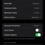 Giao diện cài đặt Giới hạn Âm lượng (Volume Limit) trong mục Âm thanh & Cảm ứng (Sounds & Haptics) trên iPhone.