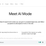 Giao diện Chế độ AI của Google Tìm kiếm với tab riêng biệt