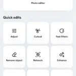 Giao diện chỉnh sửa ảnh Photoleap với các tùy chọn công cụ