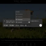 Giao diện chỉnh sửa thời lượng video trong Sora AI để tối ưu credit