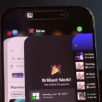 Giao diện chuyển đổi ứng dụng (App Switcher) trên iPhone, hiển thị các ứng dụng đang mở cần đóng
