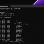 Giao diện Command Prompt trên Windows 11 hiển thị các dòng lệnh cơ bản