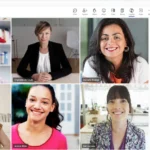 Giao diện cuộc họp Microsoft Teams với thanh bên Copilot AI hiển thị tính năng gợi ý câu hỏi