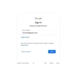Giao diện đăng nhập tài khoản Google để liên kết với ứng dụng bên thứ ba