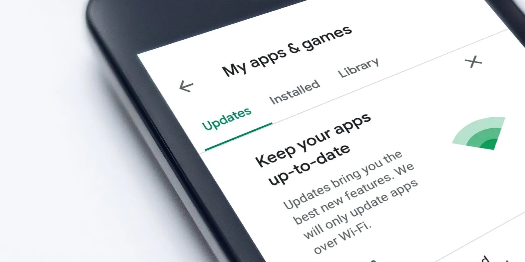 Giao diện Google Play Store hiển thị danh sách các ứng dụng có sẵn bản cập nhật, khuyến khích người dùng cập nhật để cải thiện hiệu suất và bảo mật.